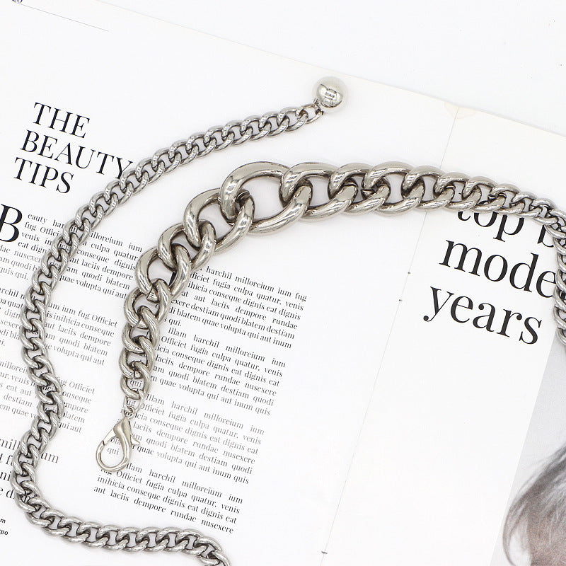 Simple Metal Waist Chain Chain Hollow Circle