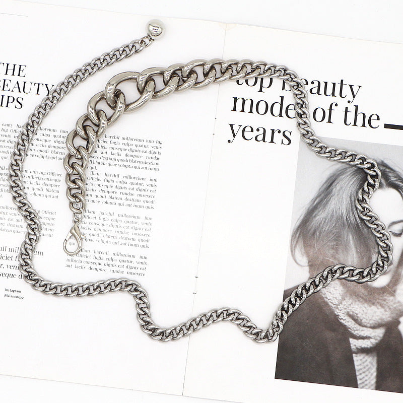 Simple Metal Waist Chain Chain Hollow Circle