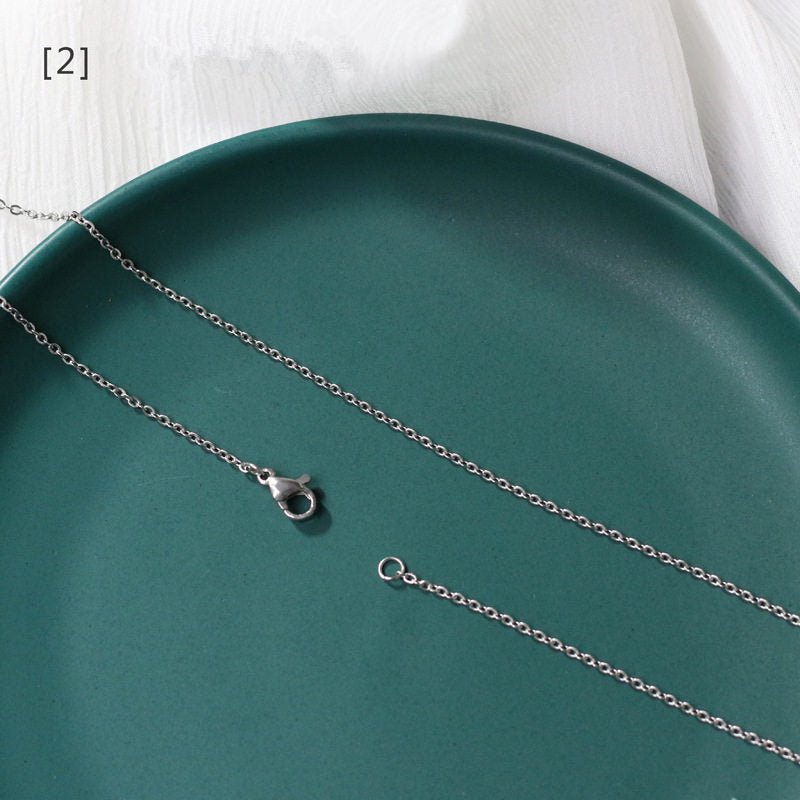 Twist Chain Snake-Shaped Chain Bamboo O-Shaped Chain Titanium Steel Gold-Plated Bare Chain