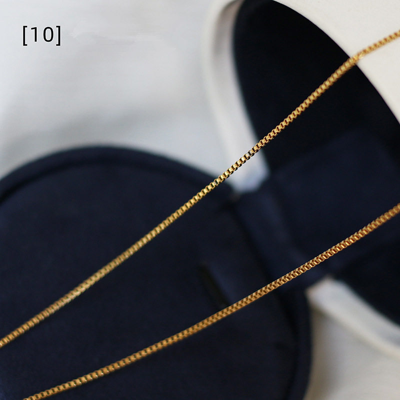 Twist Chain Snake-Shaped Chain Bamboo O-Shaped Chain Titanium Steel Gold-Plated Bare Chain